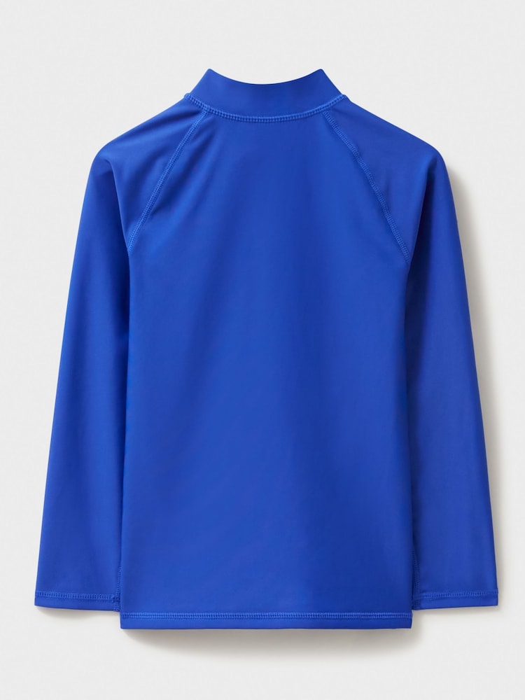 Crew Clothing Blue Half Zip Rash Vest - Image 2 of 4