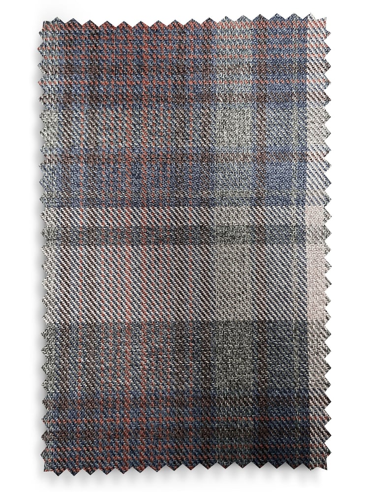 Alpine Check Grey Sherlock Highback Armchair - Image 10 of 10