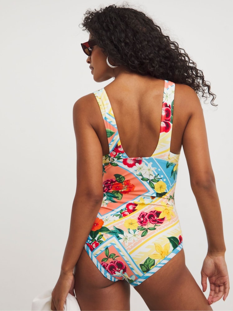 Figleaves Non Wired Plunge White Swimsuit - Image 2 of 4