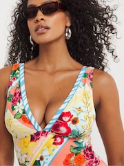 Figleaves Non Wired Plunge White Swimsuit - Image 4 of 4