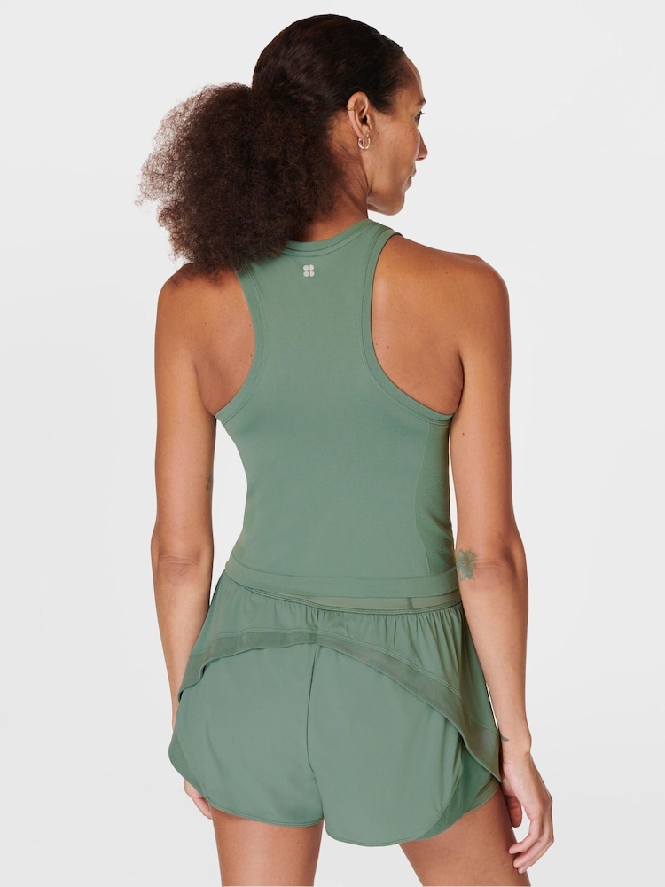 Cool Forest зеленый - Sweaty Betty Athlete Crop Seamless Workout Vest - Изображение 2 из 3
