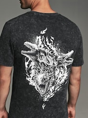 Anthrazitgrau - House Of The Dragon Licence 100% Cotton T-Shirt - Bild 5 von 8