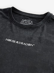 Anthrazitgrau - House Of The Dragon Licence 100% Cotton T-Shirt - Bild 8 von 8