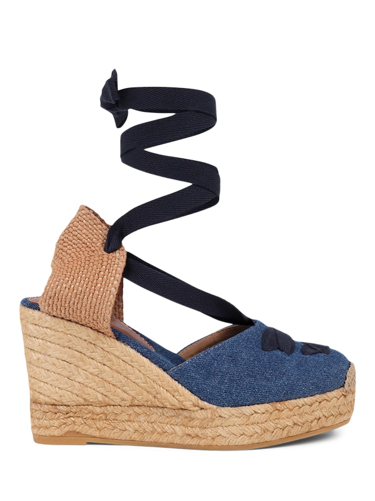 Jones Bootmaker Rosabelle Lace Detail Espadrilles - Image 1 of 5 Jones Bootmaker Rosabelle Lace Detail Espadrilles - Image 1 of 5