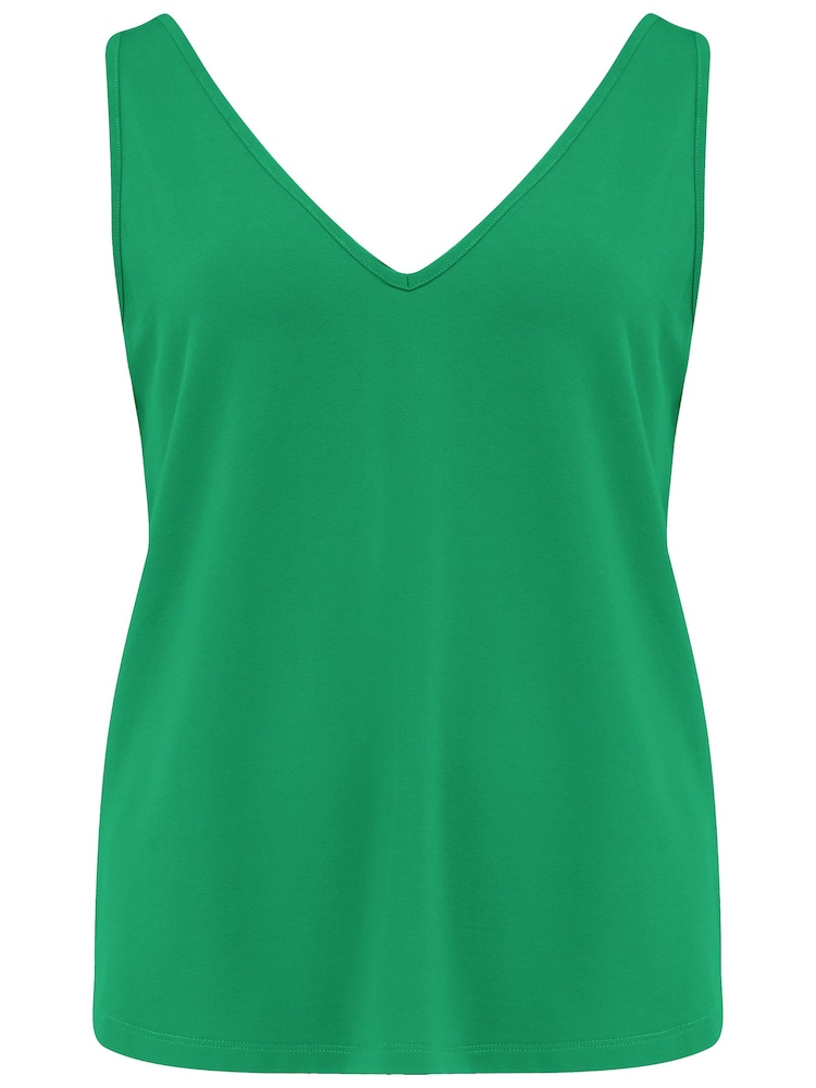 Pour Moi Green Sophie Fuller Bust Stretch V-Neck Vest - Image 3 of 4