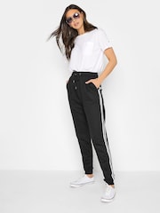 Long Tall Sally Black Side Stripe Stretch Joggers - Image 3 of 4