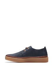 Clarks Blue Beeswax Leather Clarkwood Low Shoes - Image 2 of 6