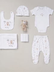 Rock-A-Bye Baby Boutique Pink 100% Cotton Print Gift Set 10 Piece - Image 1 of 5
