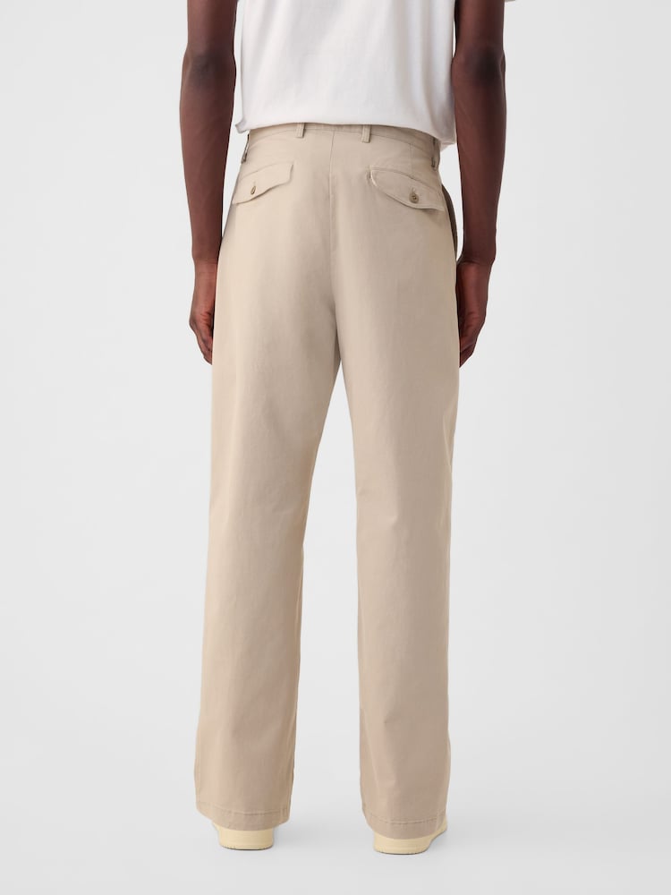 Neutro - Pantalones chinos elásticos de corte holgado con diseño de los 90 de Gap - Imagen 3 de 3