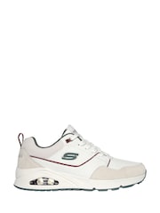 Skechers White Uno Retro One Trainers - Image 1 of 3