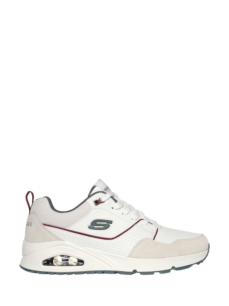 Skechers White Uno Retro One Trainers - Image 1 of 3