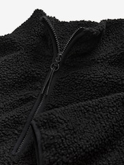 Musta - Teddy Teddykangas Cozy Longline Quarter vetoketjullinen fleece - Kuva 7 / 8