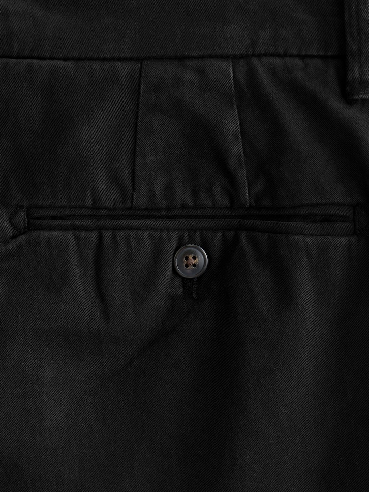 Black Slim Fit Premium Soft Touch Chino Trousers - Image 10 of 11