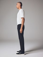 Black Slim Fit Premium Soft Touch Chino Trousers - Image 3 of 11