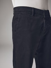 Black Slim Fit Premium Soft Touch Chino Trousers - Image 7 of 11