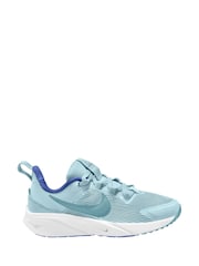 Nike Light Blue Junior Star Runner 4 Trainers - Image 1 of 4
