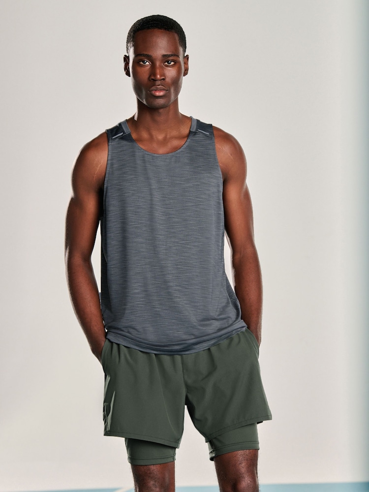 Antraciet - Actief gym training T-shirt - Image 6 of 16