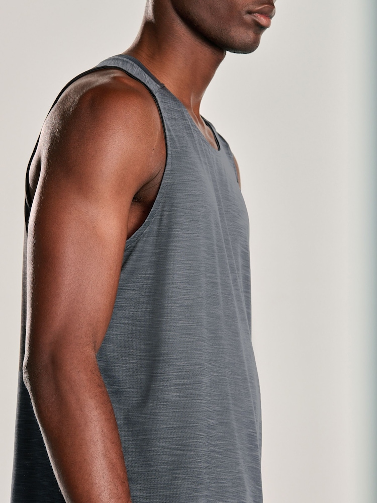 Antraciet - Actief gym training T-shirt - Image 9 of 16