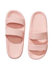 Victoria's Secret PINK Wanna Be Pink Double Strap Pillow Sliders - Image 2 of 2