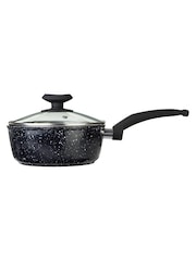 Maison by Premier Black Stoneflam 18cm Saucepan With Glass Lid - Image 3 of 3