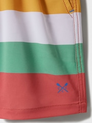 Crew Clothing Blue Multi Stripe Swim Shorts - Image 4 of 4