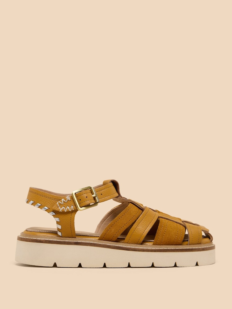 White Stuff Brown Chunky Fisherman Sandals - Image 1 of 4