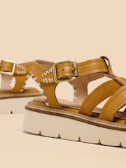 White Stuff Brown Chunky Fisherman Sandals - Image 4 of 4