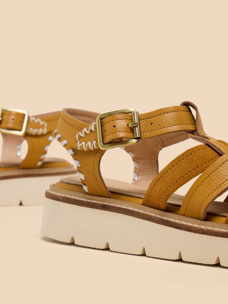 White Stuff Brown Chunky Fisherman Sandals - Image 4 of 4
