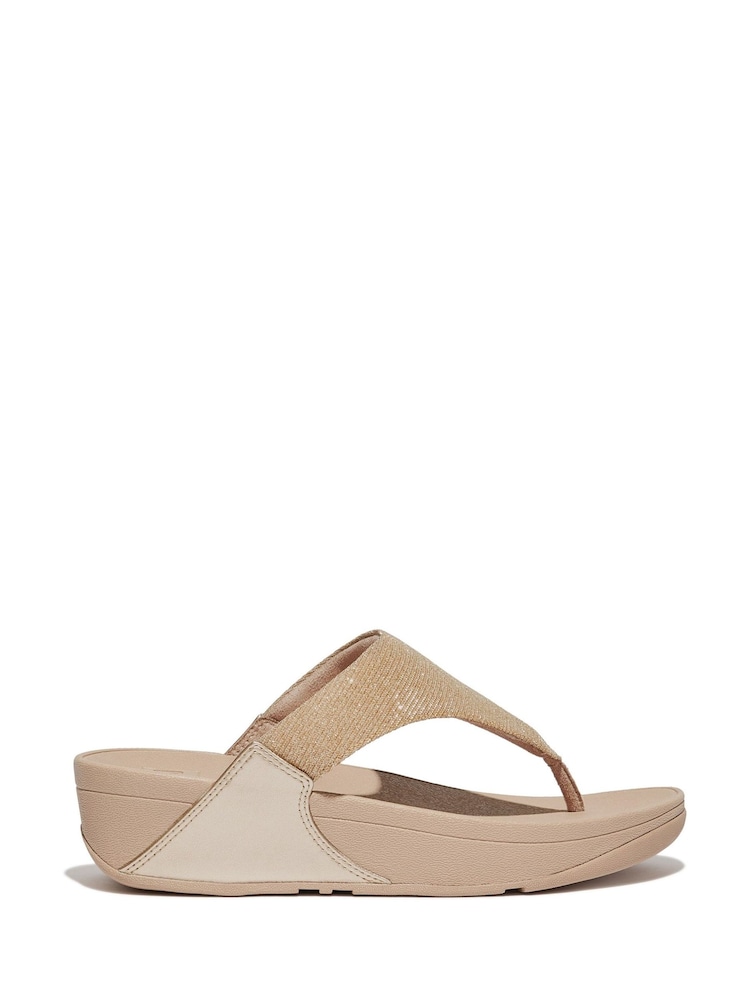 Fitflop Lulu Shimmerlux Toe Post Sandals - Image 1 of 7
