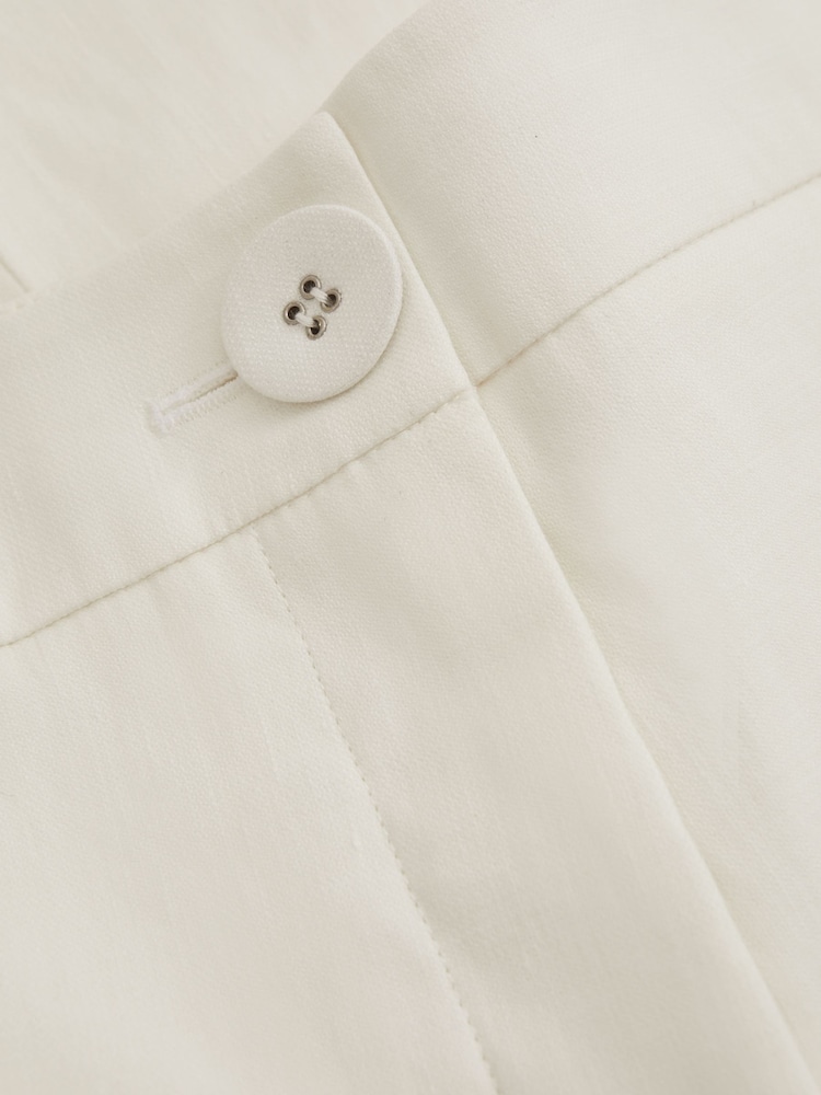 Anna Quan Wide Leg Linen Blend Trousers - Image 4 of 4