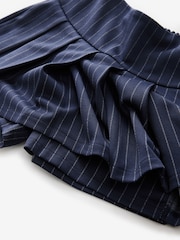 Navy Blue Stripe Pleated Skort (3-16yrs) - Image 8 of 8
