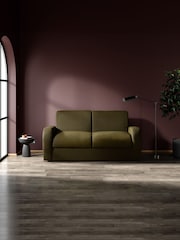Jay-Be Brushed Twill Hunter Green Brushed Deco 2 Seater Sofa Bed - Image 1 of 6