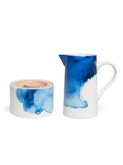 Rick Stein Blue Coves of Cornwall Creamer & Sugar Bowl - Image 1 of 4