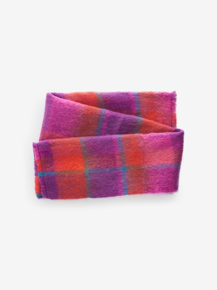 Purple Check Scarf (3-16yrs) - Image 1 of 2