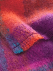 Purple Check Scarf (3-16yrs) - Image 2 of 2