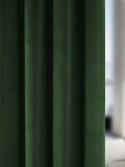 Enhanced Living Green Thermal Blackout Hampton Readymade Curtains - Image 2 of 4