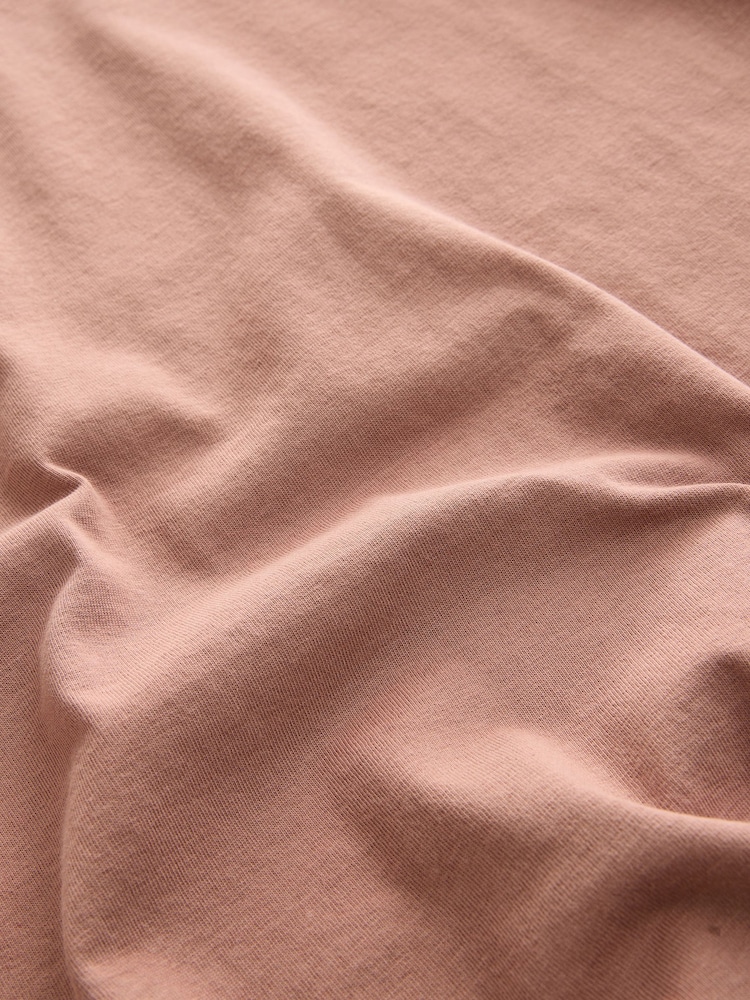 Pink Print Long Sleeve Crew Neck 100% Cotton T-Shirt - Image 8 of 8