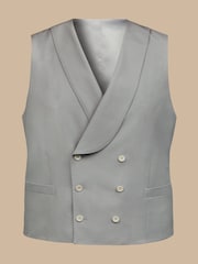 Charles Tyrwhitt Grey Adjustable Fit Morning V2 Suit: Waistcoat - Image 5 of 5