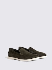 MOSS Green Lewisham Suede Casual Loafers - Image 1 of 5