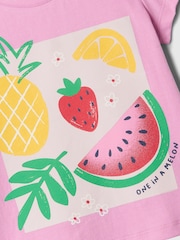 Gap Pink Summer Graphic Short Sleeve T-Shirt (Newborn-5yrs) - Image 3 of 3
