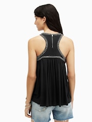 AllSaints Black Arizona Emb Top - Image 2 of 7