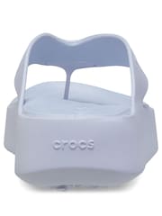 Crocs Blue Getaway Platform Flip Flops - Image 4 of 5