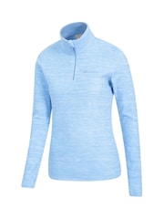 Mountain Warehouse Blue Womens Snowdon Melange Fleece - Image 3 of 3