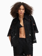 أسود - قميص مزخرف Charli من Allsaints - صورة 1 من 7