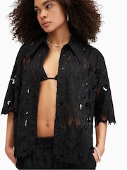 أسود - قميص مزخرف Charli من Allsaints - صورة 2 من 7