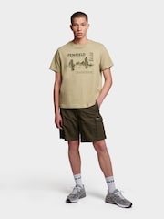 Penfield Green Mens Relaxed Fit Reverence Print 100% Cotton T-Shirt - Image 2 of 8