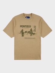 Penfield Green Mens Relaxed Fit Reverence Print 100% Cotton T-Shirt - Image 7 of 8
