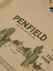 Penfield Green Mens Relaxed Fit Reverence Print 100% Cotton T-Shirt - Image 8 of 8