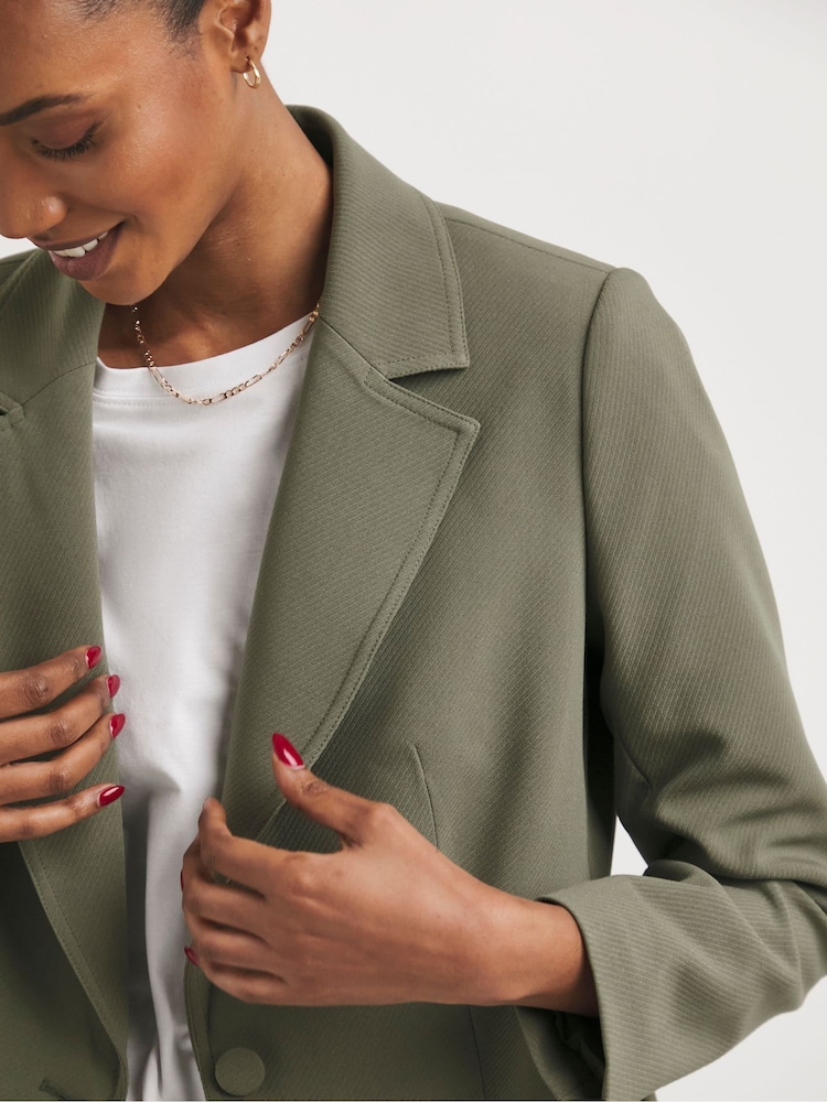 JD Williams Green Straight Blazer - Image 4 of 4