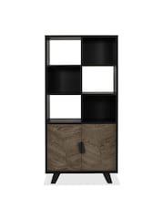 Bentley Designs Weathered Oak Peppercorn Emerson Display Unit - Image 1 of 4